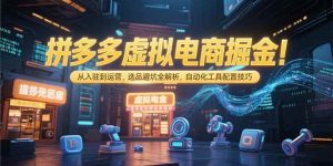 （15330期）拼多多虚拟电商掘金：从入驻到运营，选品避坑全解析，自动化工具配置技巧-财仔梦想资源网
