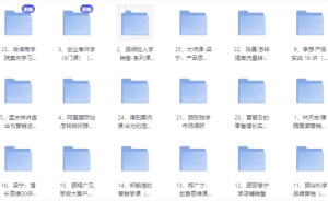 运营、创业、产品、营销（课程大合集）-财仔梦想资源网