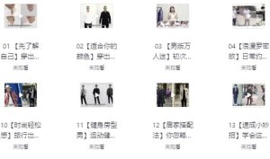 男士穿搭形象课程-财仔梦想资源网