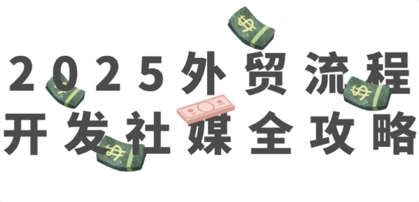 2025外贸流程开发社媒全攻略-财仔梦想资源网