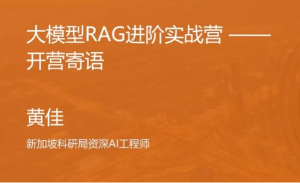 大模型RAG实战课-财仔梦想资源网