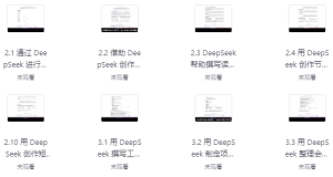 DeepSeek实战手册(120集)-财仔梦想资源网