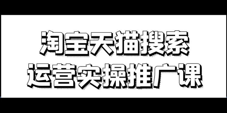 淘宝天猫搜索运营实操推广课-财仔梦想资源网