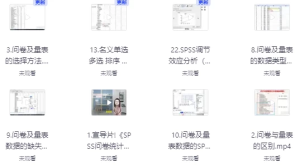 SPSS问卷数据统计分析基础课程-财仔梦想资源网