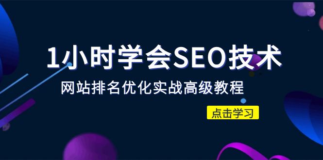 （6501期）1小时学会SEO技术网站排名优化实战高级教程-秒杀市面95%收费几千的SEO教程-财仔梦想资源网