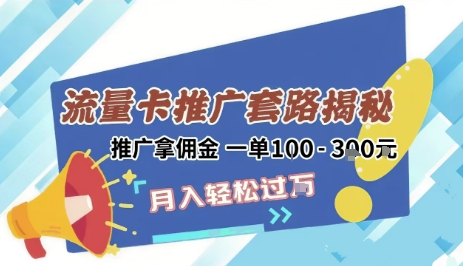 2025年外面卖1500的流量卡项目最新玩法，绿色无门槛对新手非常友好，日入3张+-财仔梦想资源网