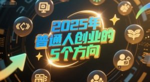 付费文章：2025年普通人创业的5个方向-财仔梦想资源网