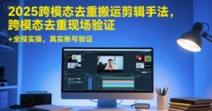 2025跨模态去重搬运剪辑手法，跨模态去重现场验证+全程实操，真实账号验证-财仔梦想资源网