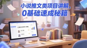 小说推文类项目讲解，0基础速成秘籍-财仔梦想资源网