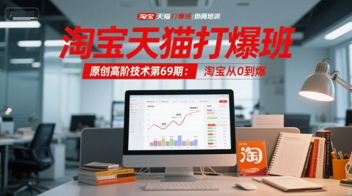 淘宝天猫打爆班原创高阶技术第69期：淘宝从0到爆-财仔梦想资源网