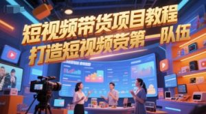 短视频带货项目教程，打造短视频带货第一队伍-财仔梦想资源网