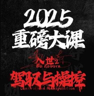 2025重磅大课，入世2，驾驭与控制-财仔梦想资源网
