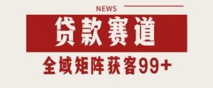小红书某音贷款赛道引流获客自热矩阵日引200+【揭秘】-财仔梦想资源网