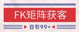 小红书某音FK赛道引流获客自热矩阵日引200+【揭秘】-财仔梦想资源网