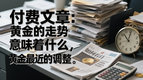 付费文章：黄金的走势意味着什么，如何看待黄金最近的调整-财仔梦想资源网