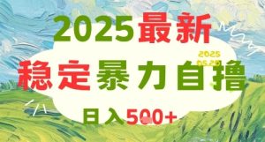 2025最新暴力自撸项目，日入5张+，可矩阵操作【揭秘】-财仔梦想资源网