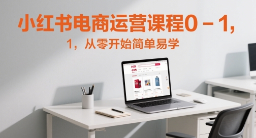 小红书电商运营课程0-1，从零开始简单易学-财仔梦想资源网