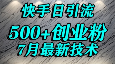 创业粉怎么打？快手精准引流创业粉，宝妈群体日进500+精准流量-财仔梦想资源网