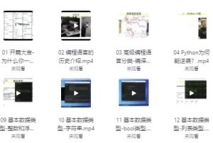 零基础学Python（7天入门训练）-财仔梦想资源网