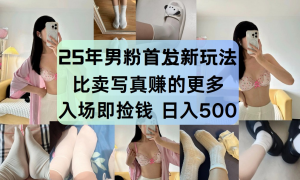 最新男粉计划,利用美女视频,条条原创爆款,简单上传制作,月入1w+-财仔梦想资源网
