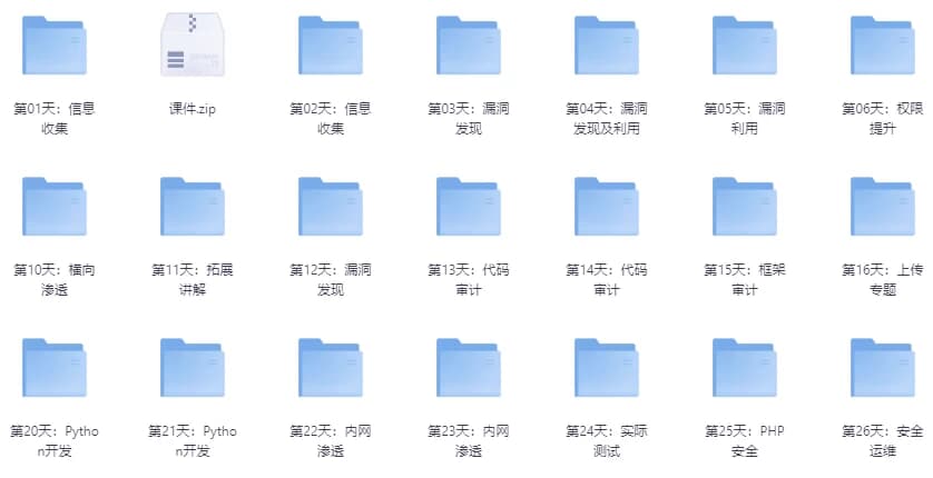小迪安全培训视频教程–带源码课件-财仔梦想资源网