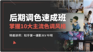 后期调色速成班-财仔梦想资源网