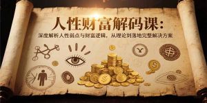 人性财富解码课6.0：深度解析人性弱点与财富逻辑，理论到落地完整解决方案-财仔梦想资源网
