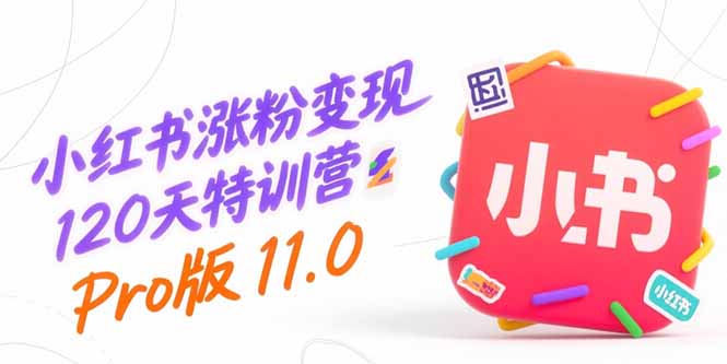 小红书涨粉变现120天特训营Pro版11.0：从0到1掌握平台运营,内容制作和变现-财仔梦想资源网