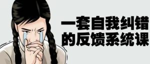 一套自我纠错的反馈系统课-财仔梦想资源网