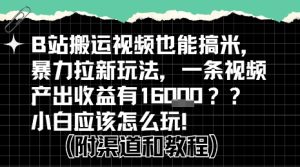 b站掘金计划？搬运视频也能挣拉新的收益，小白应该怎么玩！-财仔梦想资源网