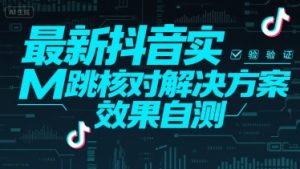 最新抖音实M跳核对解决方案，效果自测-财仔梦想资源网
