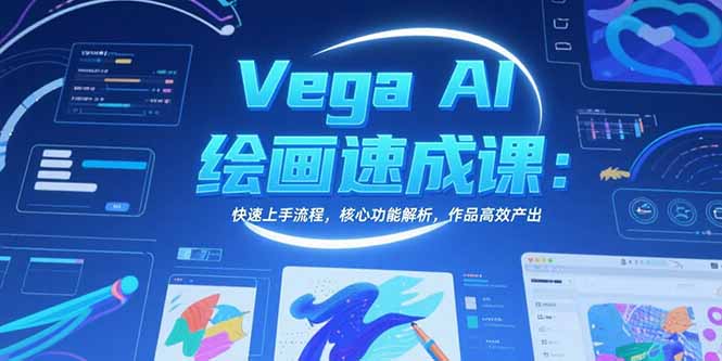 VegaAI绘画速成课：快速上手流程，核心功能解析，作品高效产出-财仔梦想资源网