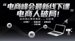 电商峰会最新线下课，电商人破局！-财仔梦想资源网