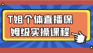 T姐个体直播保姆级实操课程-财仔梦想资源网