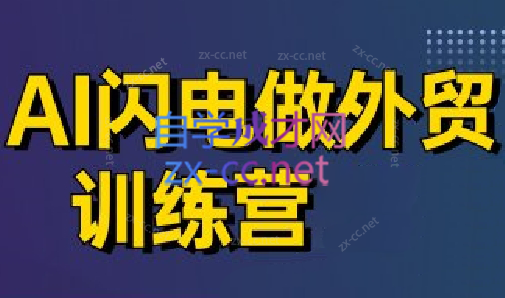 大卫·AI闪电做外贸训练营(更新7月)-财仔梦想资源网