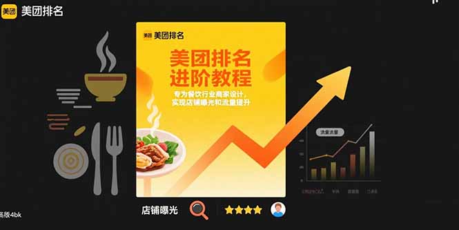 美团排名进阶教程：专为餐饮行业商家设计，实现店铺曝光和流量提升-财仔梦想资源网