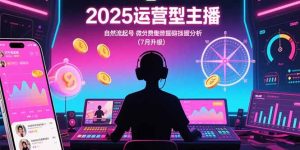 2025运营型主播：自然流起号，微付费投放技巧，罗盘数据深度解析(7月更新-财仔梦想资源网