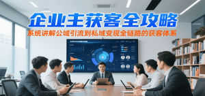 企业主获客全攻略，系统讲解公域引流到私域变现全链路的获客体系-财仔梦想资源网