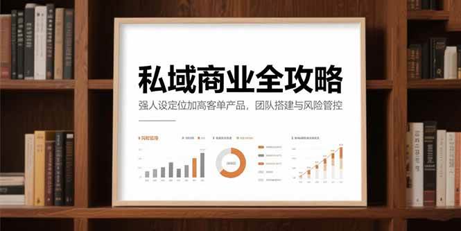 （15294期）私域商业全攻略，强人设定位加高客单产品，团队搭建与风险管控-财仔梦想资源网