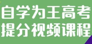 自学为王高考提分视频课程-财仔梦想资源网