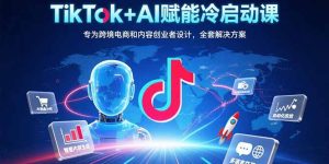 TikTok+AI赋能冷启动课：专为跨境电商和内容创业者设计，全套解决方案-财仔梦想资源网