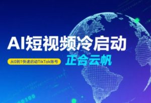 正合·TiktokAi短视频快速冷启动-财仔梦想资源网