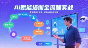 AI赋能培训全流程实站，覆盖培训全场景，打通Al培训全链路-财仔梦想资源网