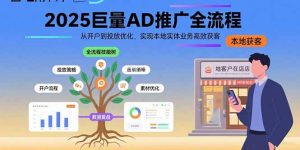 2025巨量AD推广全流程，从开户到投放优化，实现本地实体业务高效获客-财仔梦想资源网