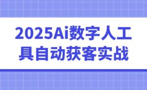 2025Ai数字人工具自动获客实战-财仔梦想资源网