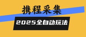 2025携程信息采集全自动玩法，高单价，零人工，全天开干【揭秘】-财仔梦想资源网