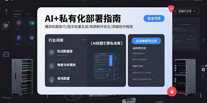 AI+私有化部署指南爆款标题技巧/图文批量生成/视频制作优化/突破创作瓶颈-财仔梦想资源网