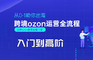 悟空跨境·OZON入门到高阶全流程-财仔梦想资源网