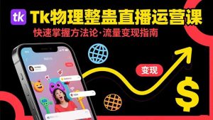 Tk物理整蛊直播跨境运营：快速掌握整蛊类直播的运营方法论，实现流量变现-财仔梦想资源网