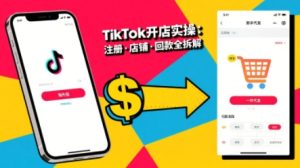 TikTok从开店到投流的进阶课，从基础实操到高阶技巧一网打尽-财仔梦想资源网
